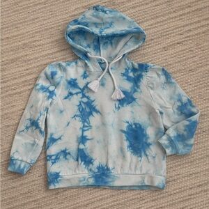 KATIEJ NYC Blue & White Girls Tie Dye Sweatshirt - Size 6